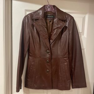 Jones New York genuine leather jacket